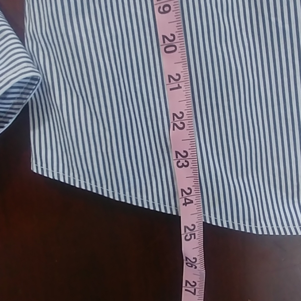 Gap Button Up Down Pin Stripe Professional Top - image 4